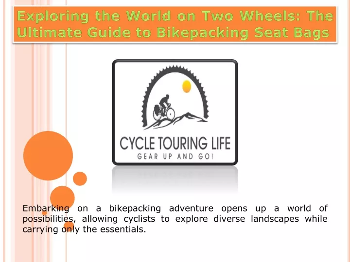 exploring the world on two wheels the ultimate