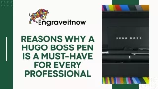 Reasons Why a Hugo Boss Pen is a Must-Have for Every Professional
