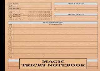 ❤ PDF Read Online ❤ Magic Tricks Notebook: Black Girl Magic Journal composition notebook f