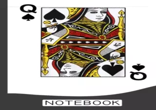 get [❤ PDF ⚡] DOWNLOAD Queen of Spades Notebook: Poker Notebook & Journal - Appreciation G