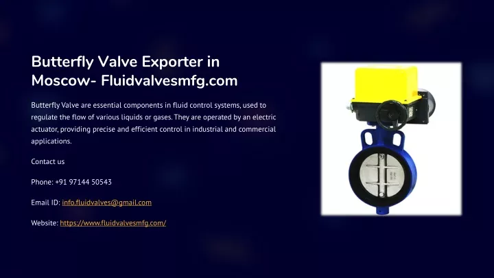 butterfly valve exporter in moscow fluidvalvesmfg