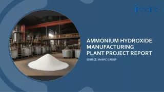 Ammonium Hydroxide Manufacturing Plant Report 2024 PDF Machinery