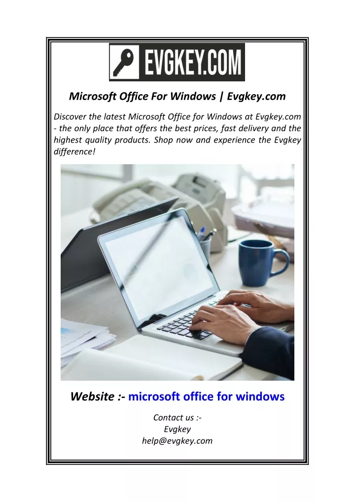 microsoft office for windows evgkey com