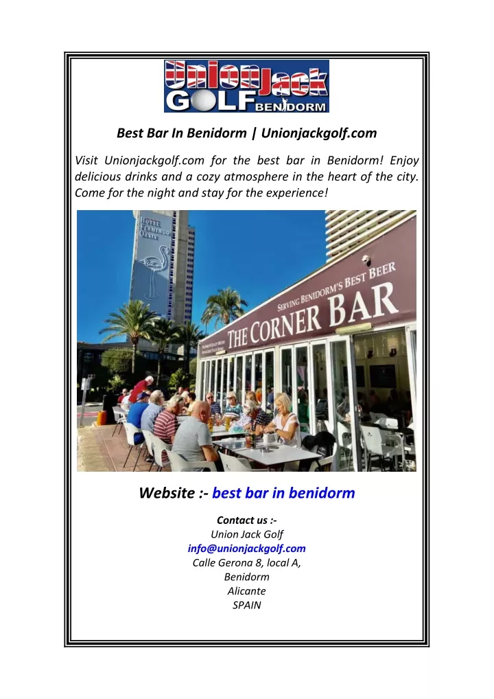 best bar in benidorm unionjackgolf com