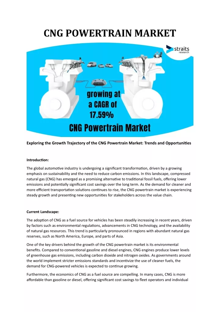 cng powertrain market