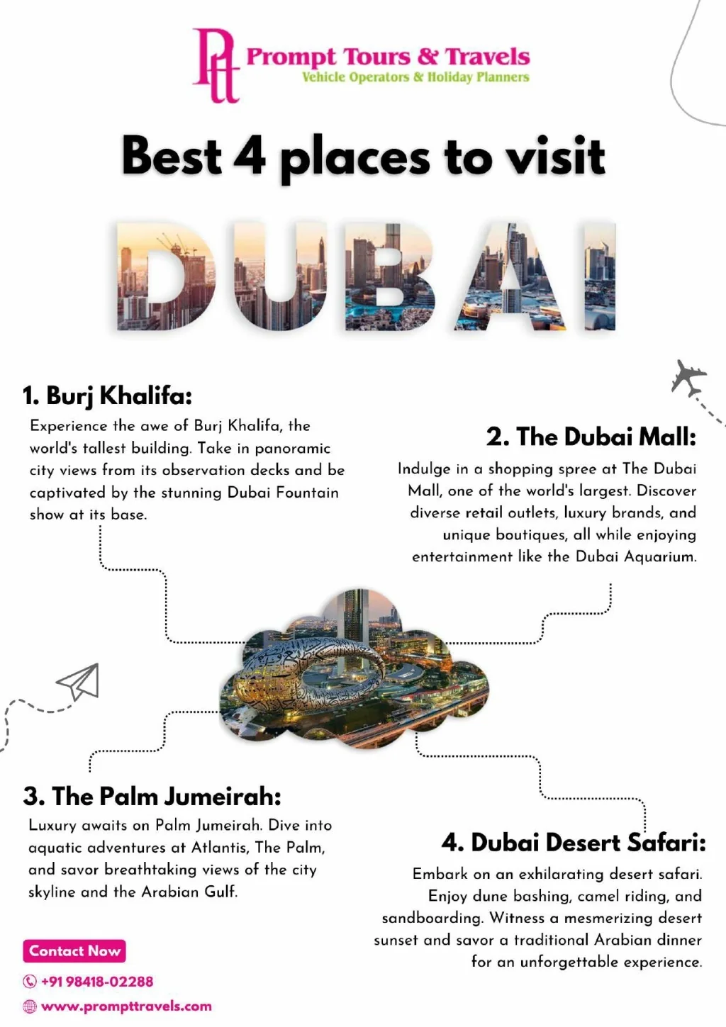 PPT - best 4 places to visit in Dubai PowerPoint Presentation, free ...