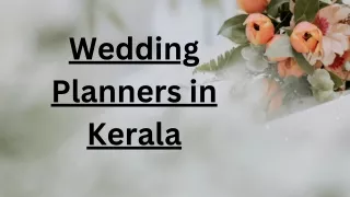 Wedding Planners in Kerala
