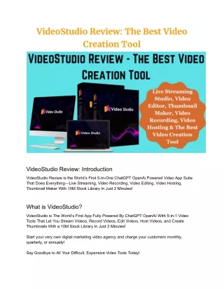 VideoStudio Review_ The Best Video Creation Tool