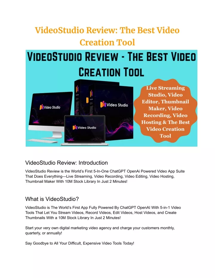 videostudio review the best video creation tool