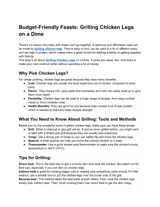 Budget-Friendly Feasts_ Grilling Chicken Legs on a Dime - Google Docs