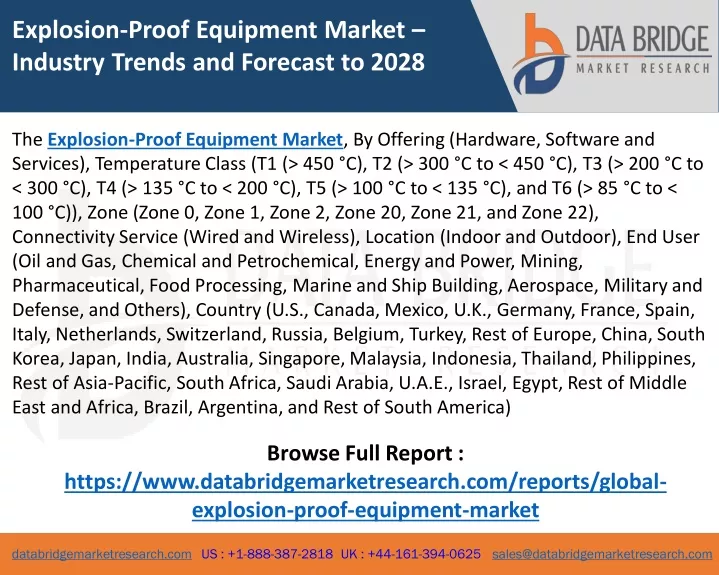 explosion proof equipment market industry trends