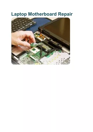 laptop motherboard repair