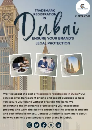 Trademark Registration in Dubai Ensure Your Brand's Legal Protection