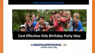 Cost Effective Kids Birthday Party Idea - laserwarriors.com.au