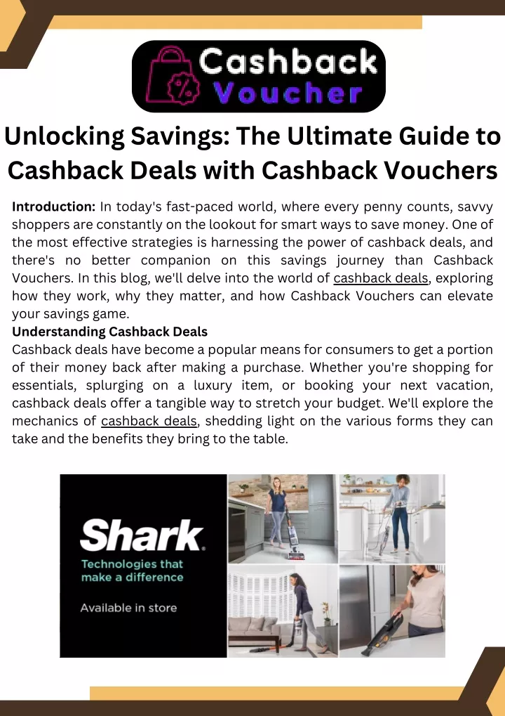 unlocking savings the ultimate guide to cashback