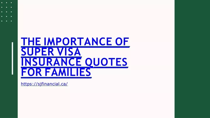 the importance of