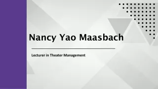 Nancy Yao Maasbach - A Captivating Representative