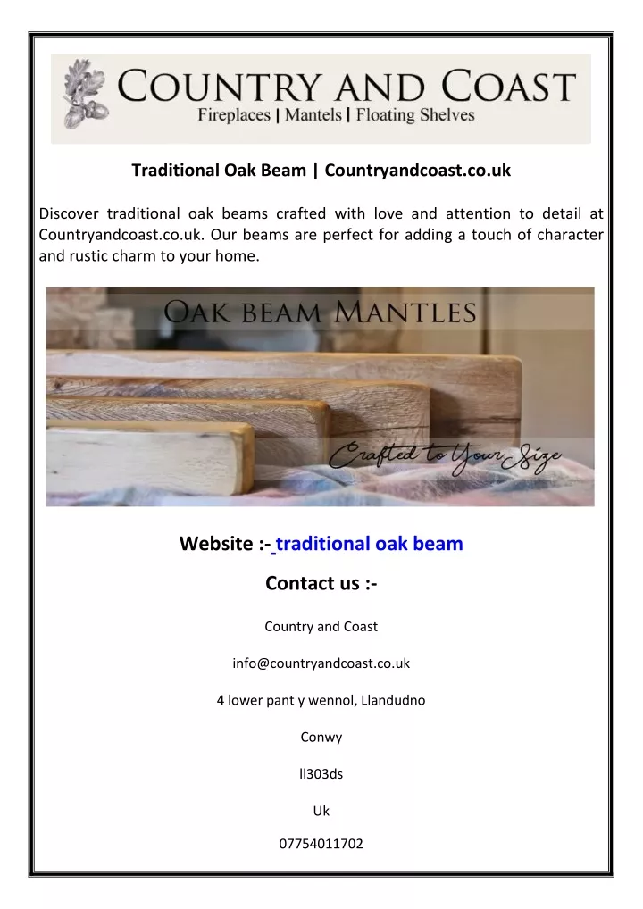 traditional oak beam countryandcoast co uk