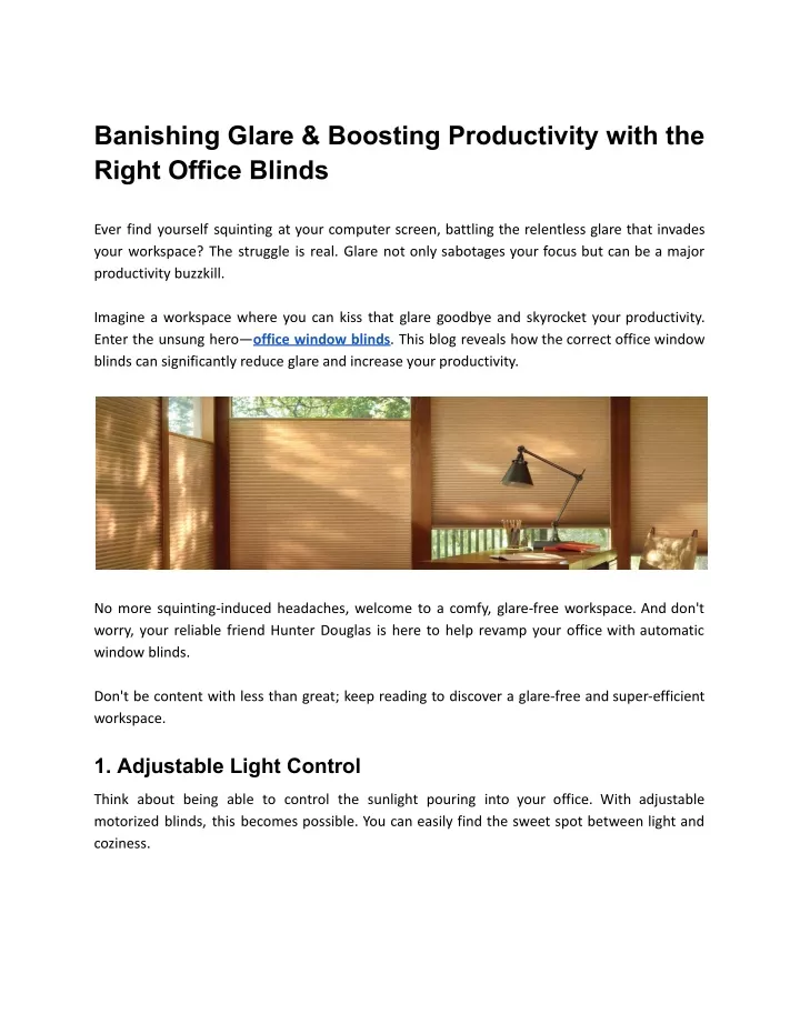banishing glare boosting productivity with