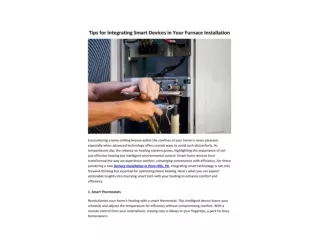 Tips for Integrating Smart Devices in Your Furnace Installation