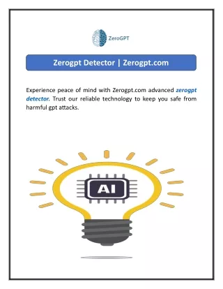 zerogpt detector zerogpt com