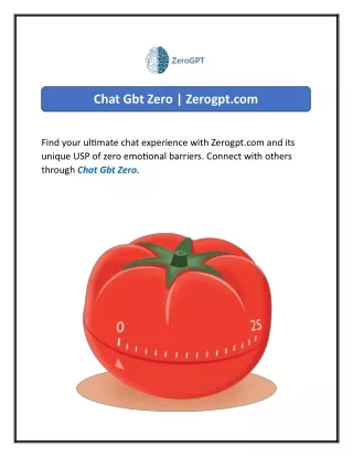 chat gbt zero zerogpt com