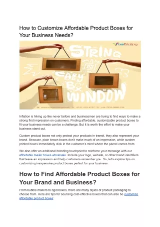 How to Customize Affordable Product Boxes for Your Business Needs (1)