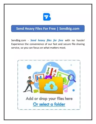 send heavy files for free sendbig com