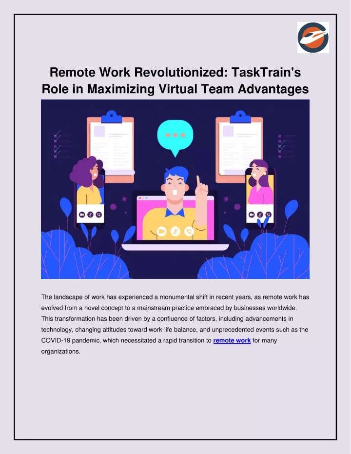 remote work revolutionized tasktrain s role