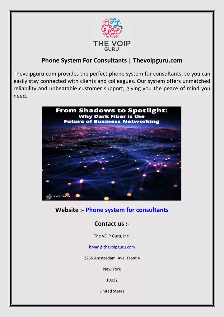 phone system for consultants thevoipguru com