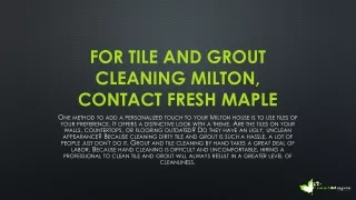 for tile and grout cleaning milton contact fresh maple