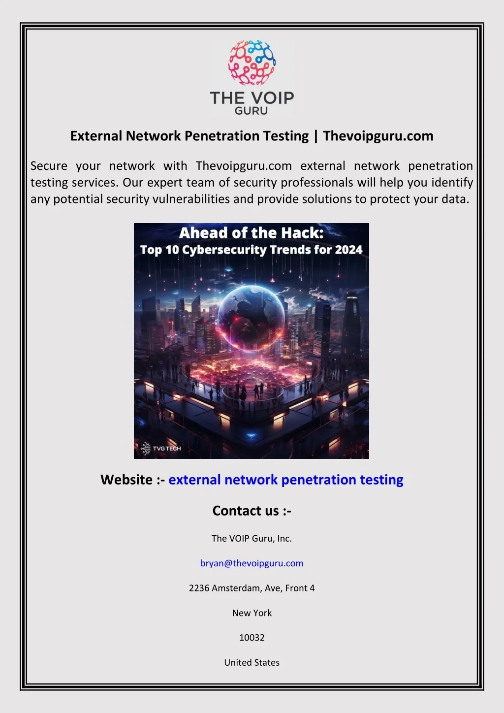 PPT - External Network Penetration Testing Thevoipguru.com PowerPoint ...