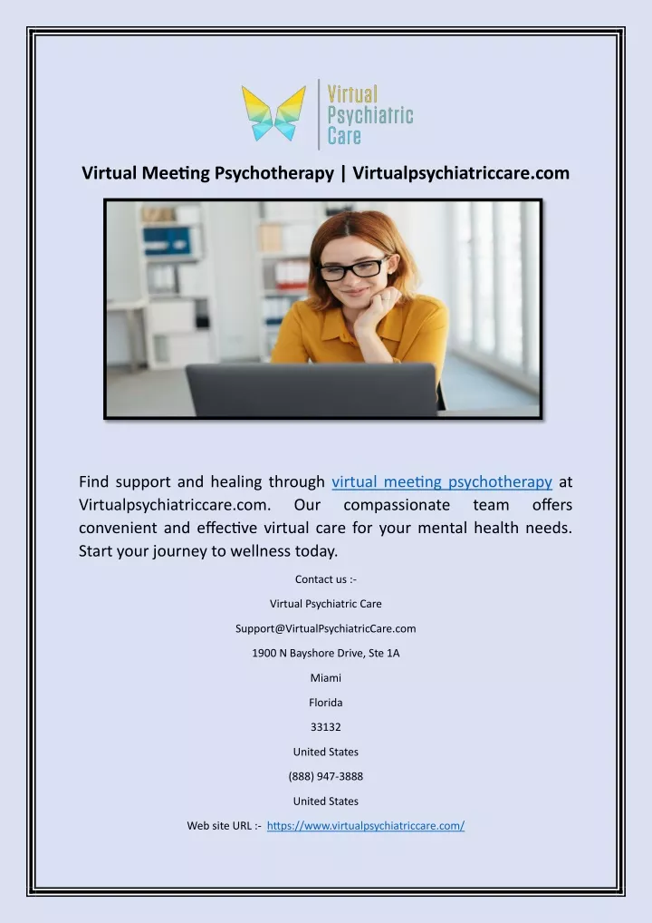 virtual meeting psychotherapy