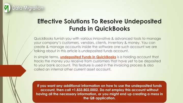 effective solutions to resolve undeposited funds in quickbooks