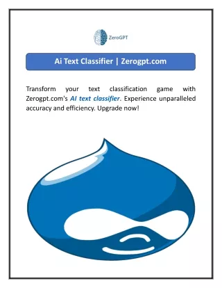 Ai Text Classifier Zerogpt