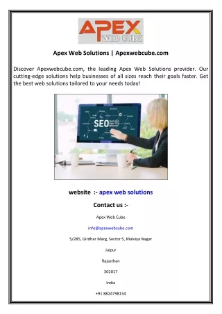 apex web solutions apexwebcube com