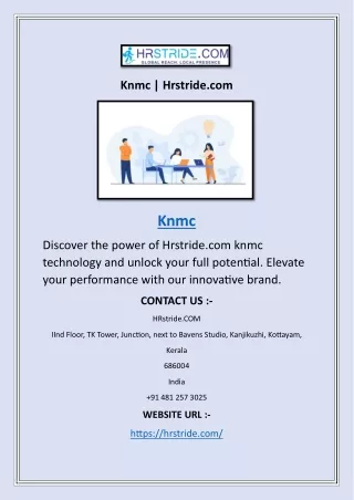 knmc hrstride com