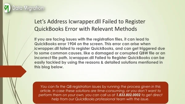 How to Fix ICWRAPPER DLL Failed to Register in QuickBooks