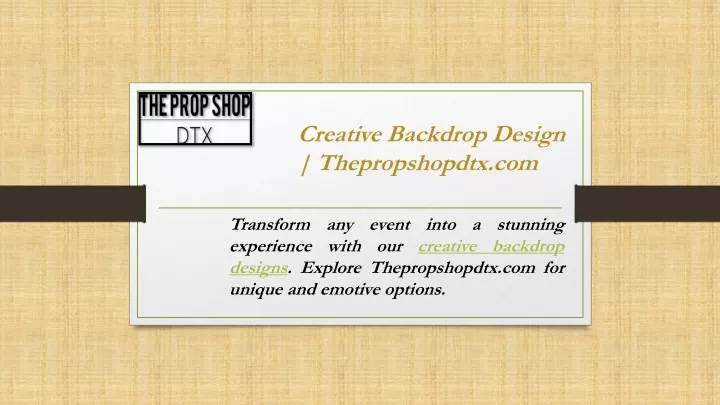 creative backdrop design thepropshopdtx com