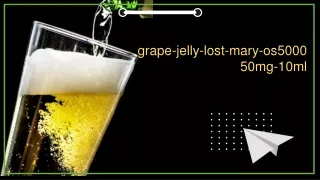 Grape jelly -lost-mary-os5000-50mg-10ml berry passion fruit