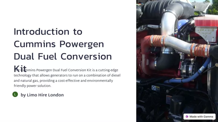 introduction to cummins powergen dual fuel
