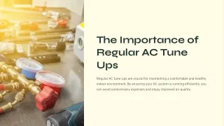 The Importance of Regular AC Tune Ups