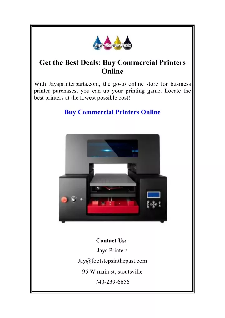 get the best deals buy commercial printers online