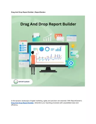 drag and drop report builder reportgarden