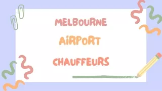 Luxury Melbourne Airport chauffeur services