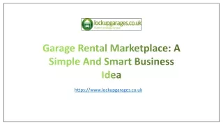 Garage Rental Marketplace_ A Simple And Smart Business Idea