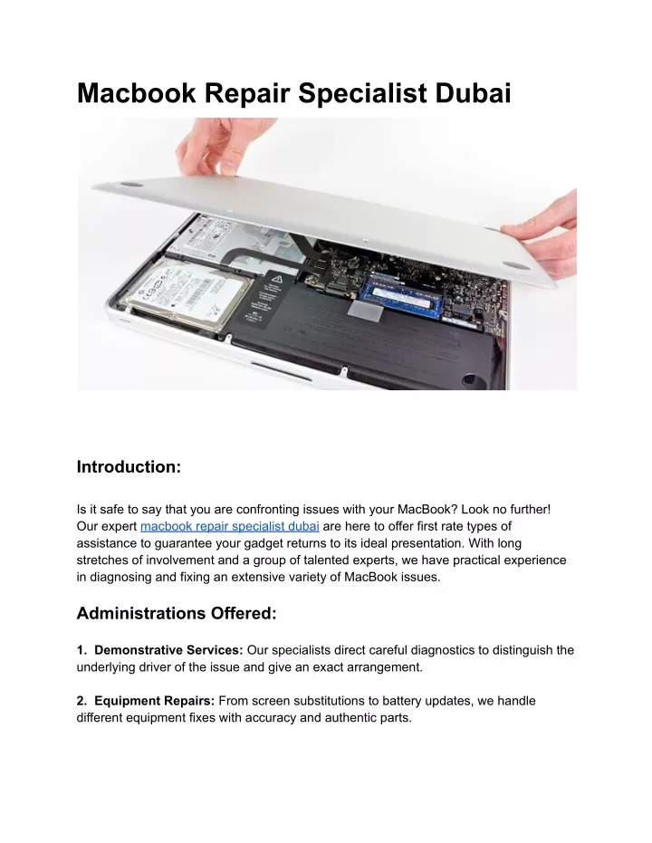 macbook repair specialist dubai