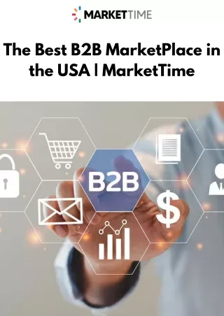 The Best B2B MarketPlace in the USA | MarketTime