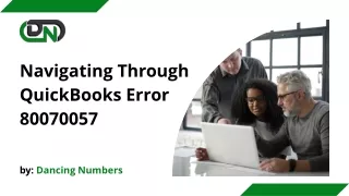 navigating through quickbooks error 80070057