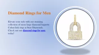 Diamond Rings For Men
